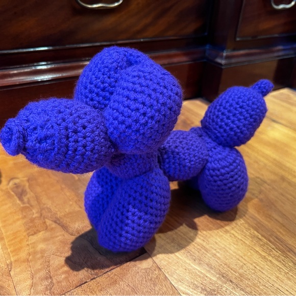 Hand Crocheted Balloon Dog Animal Plushie! - Picture 4 of 12